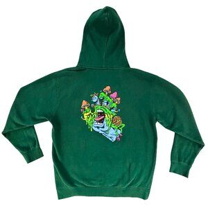 Santa Cruz Men's "Toxic Hand" Hoodie in Green Size Large